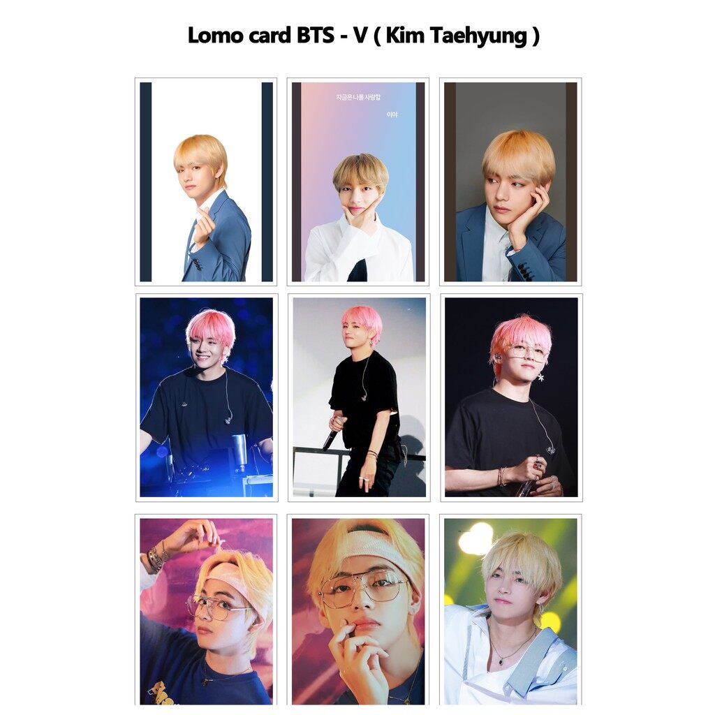 Lomo card ảnh bts - v