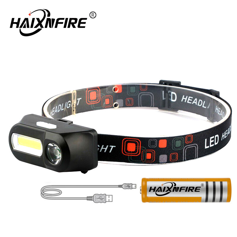 Haixnfire Đèn Pha LED COB Mini HP40 Đèn Pha Chống Nước Đèn Pin Đội Đầu Đèn Pin Cho Cắm Trại Ngoài Trời Câu Cá Đêm