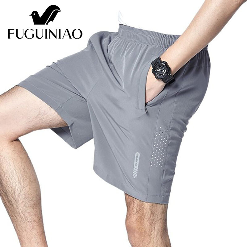 Fuguiniao nam thể thao đi bộ đường dài quần soóc Nhanh Khô Quần đùi tập