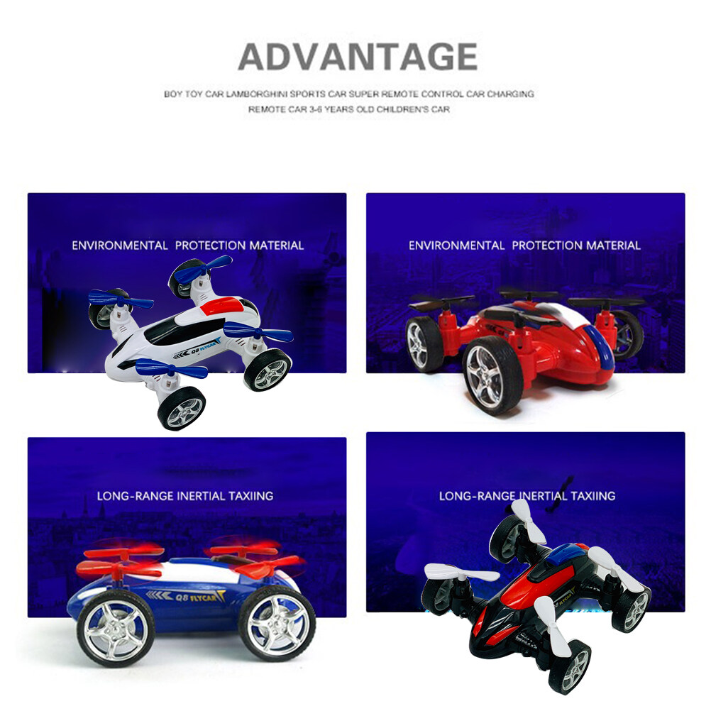 Drone Flying Car Toy Children Inertia Toy Car Plastic Car Model Toy