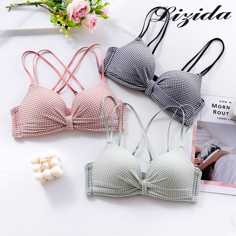  Lizida Áo Ngực Nâng Ngực Gợi Cảm Đồ Lót Điều Chỉnh Gọng Không Đường May Hở Ngực Nhỏ Lưng Đẹp Cho Nữ 