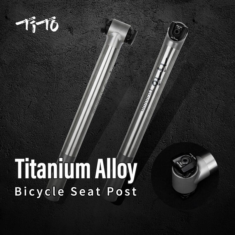 Hợp kim Titan Tito sau khi Float seatpost xe đạp đường trường xe đạp MTB seatpost Phụ tùng xe đạp 27.2mm 31.6mm cốt yên