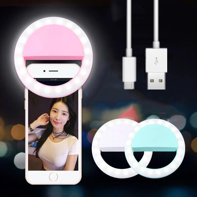 [Mới 2023] Selfie Cầm Tay Đèn LED Dạng Vòng Đèn Pin Sạc USB 3 Chế Độ Lightning Mobile Chụp Ảnh Tự Sướng Bằng Điện Thoại Cho Điện Thoại Thông Minh Phổ Thông