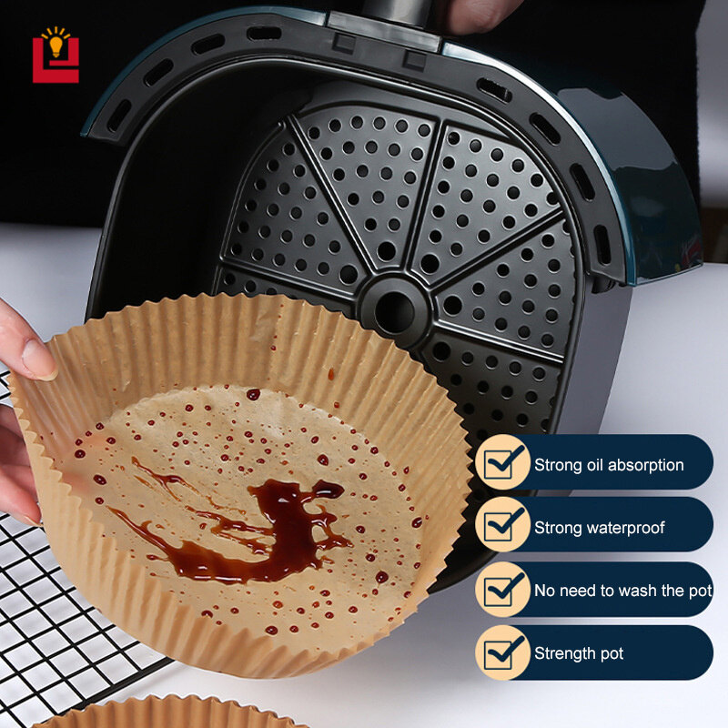 Yonuo giấy đặc biệt cho nồi chiên không dầu cấp thực phẩm giấy đặc biệt nướng bánh khay bbq gia dụng giấy thấm dầu giấy thấm dầu cho lò nướng thực phẩm thảm lót nồi nhà bếp giấy thấm dầu chống dầu