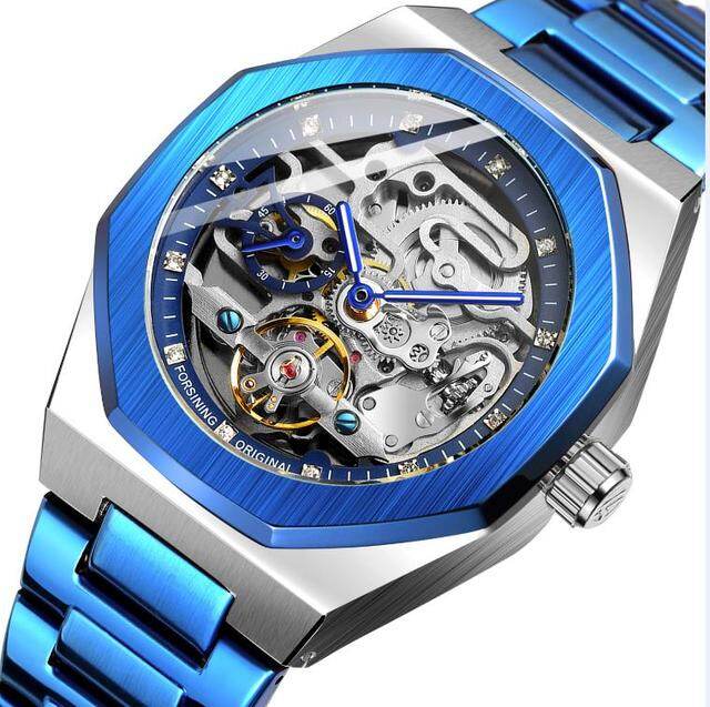 ⌚đồng hồ nam forsining tourbillon wrap 2022 lộ máy đồng hồ vàng thép không gỉ đồng hồ cơ tự động cho nam relogio masculino