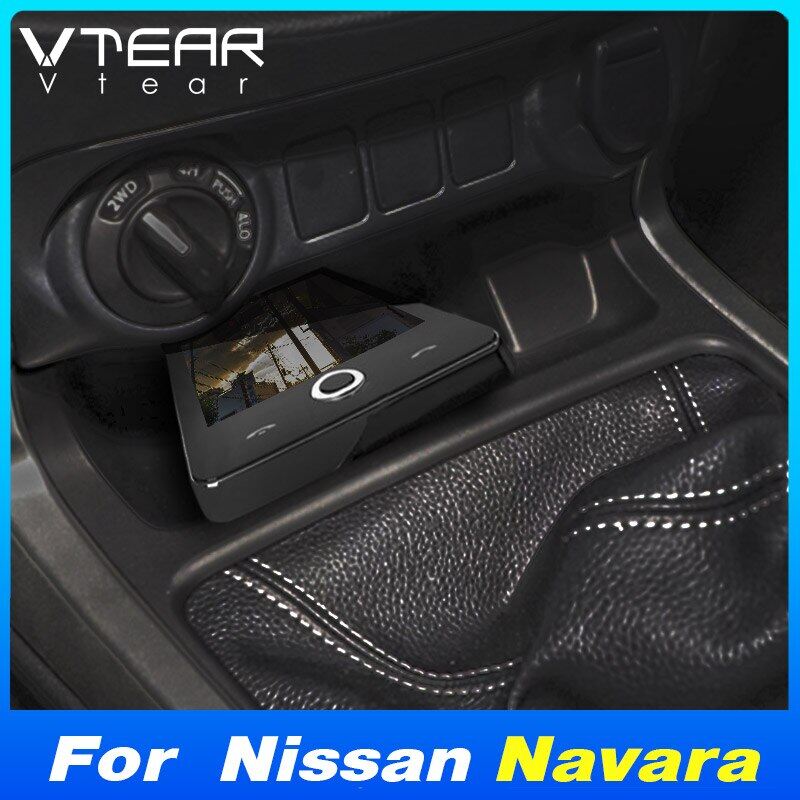 Vtear For ALL Nissan Navara NP300 D23 2017-2023 Car Qi Wireless Charger Fast Cell Phone Charging Plate Interior Modification Auto Parts ราคา 2,763 บาท*ส่งฟรี