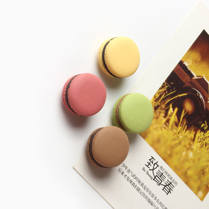 [4pcs Macaron Refrigerator Magnet Paste Message Post Home Decoration,4Pcs Macaron Fridge Magnets Message Holder Home Decoration,] ราคา 79 บาท*ส่งฟรี