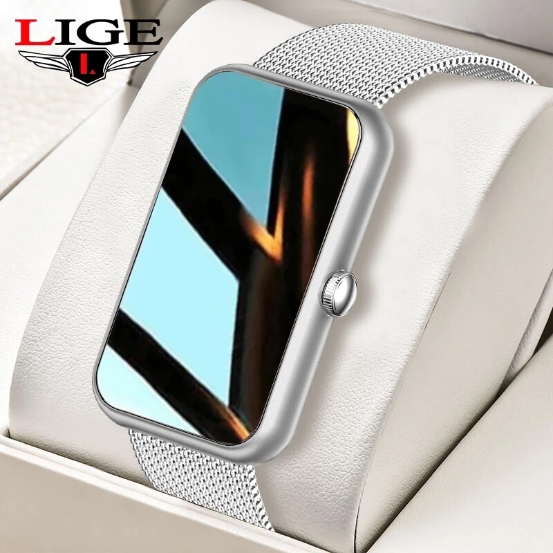 LIGE New Smart Band Women Watch Fitness Tracker Bracelet Waterproof Smartwatch Heart Rate Monitor Blood Oxygen For Huawei Xiaomi