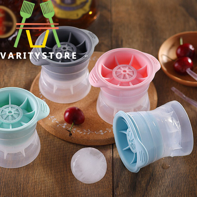 Spherical Khuôn Làm Đá Viên Whiskey Bằng Silicon Khuôn Làm Đá Viên Tủ Lạnh Gia Đình Sáng Tạo Khay Làm Đá Khuôn Hình Cầu Bằng Silicon Hình Tròn