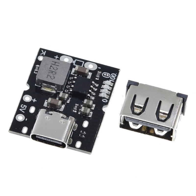 Sạc type-c usb 5v 2a pin lithium sạc mạch bảo vệ hiển thị usb bộ chuyển đổi tăng áp step-up mô-đun điện
