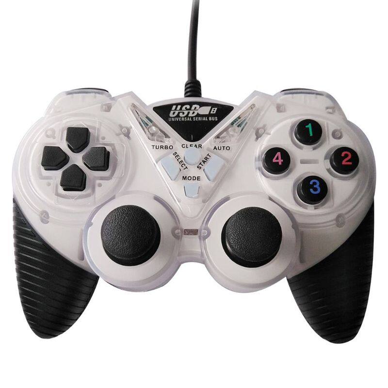 Bộ Điều Khiển Trò Chơi USB Có Dây Tay Cầm Chơi Game Rung Cho Máy Tính PC Máy Tính Xách Tay Dành Cho WinXP/Win7/Win8/Win10