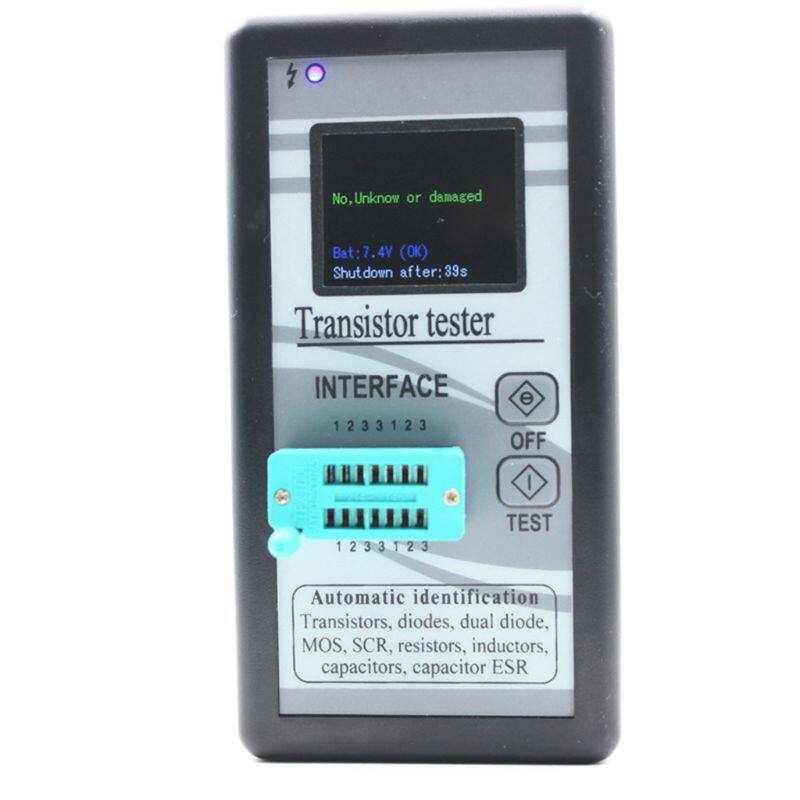Máy kiểm tra bóng bán dẫn đa năng máy đo esr mos scr điện trở điện dung diode thyristor máy kiểm tra tự động