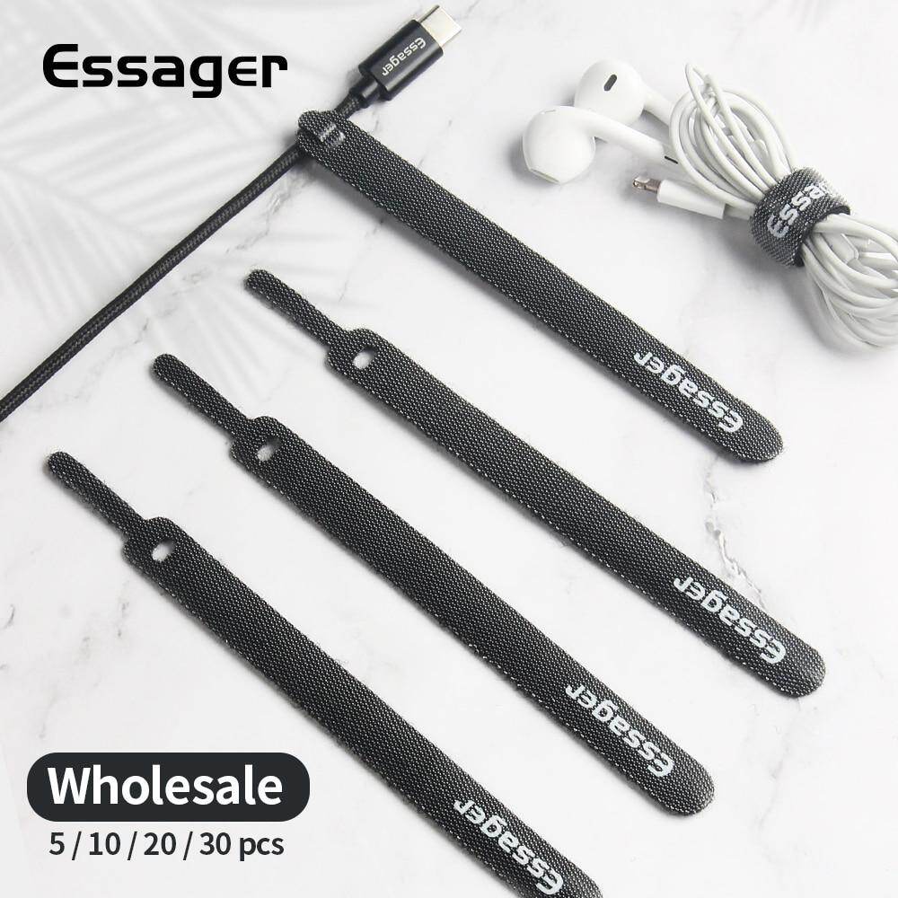 Essager Cáp Organizer Tai nghe sạc dây bảo vệ Chuột dây Winder Bảo vệ quản lý cáp USB Chủ clip cho iphone