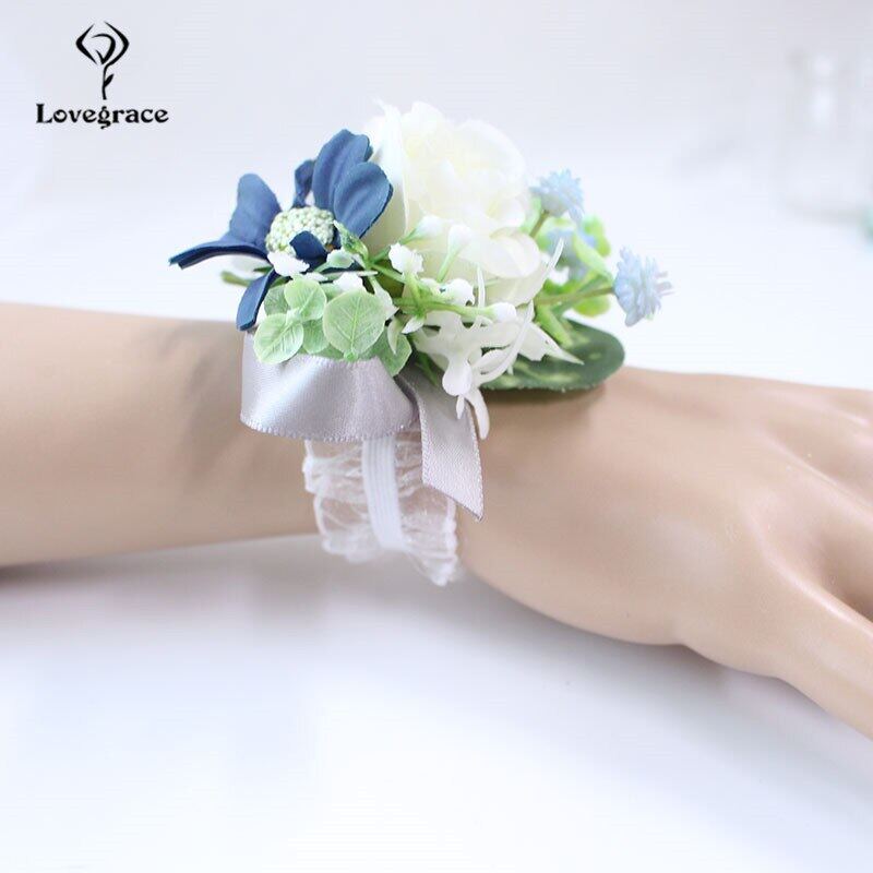 2   wedding Wrist Corsage Bracelet wrist flower  (39)