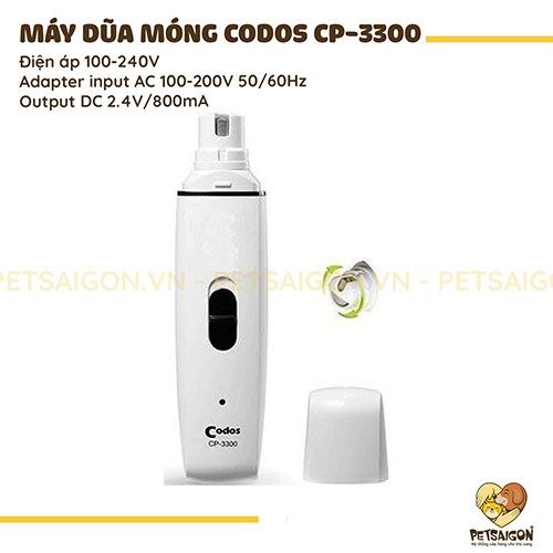 Máy dũa móng codos cp-3300 cho chó mèo