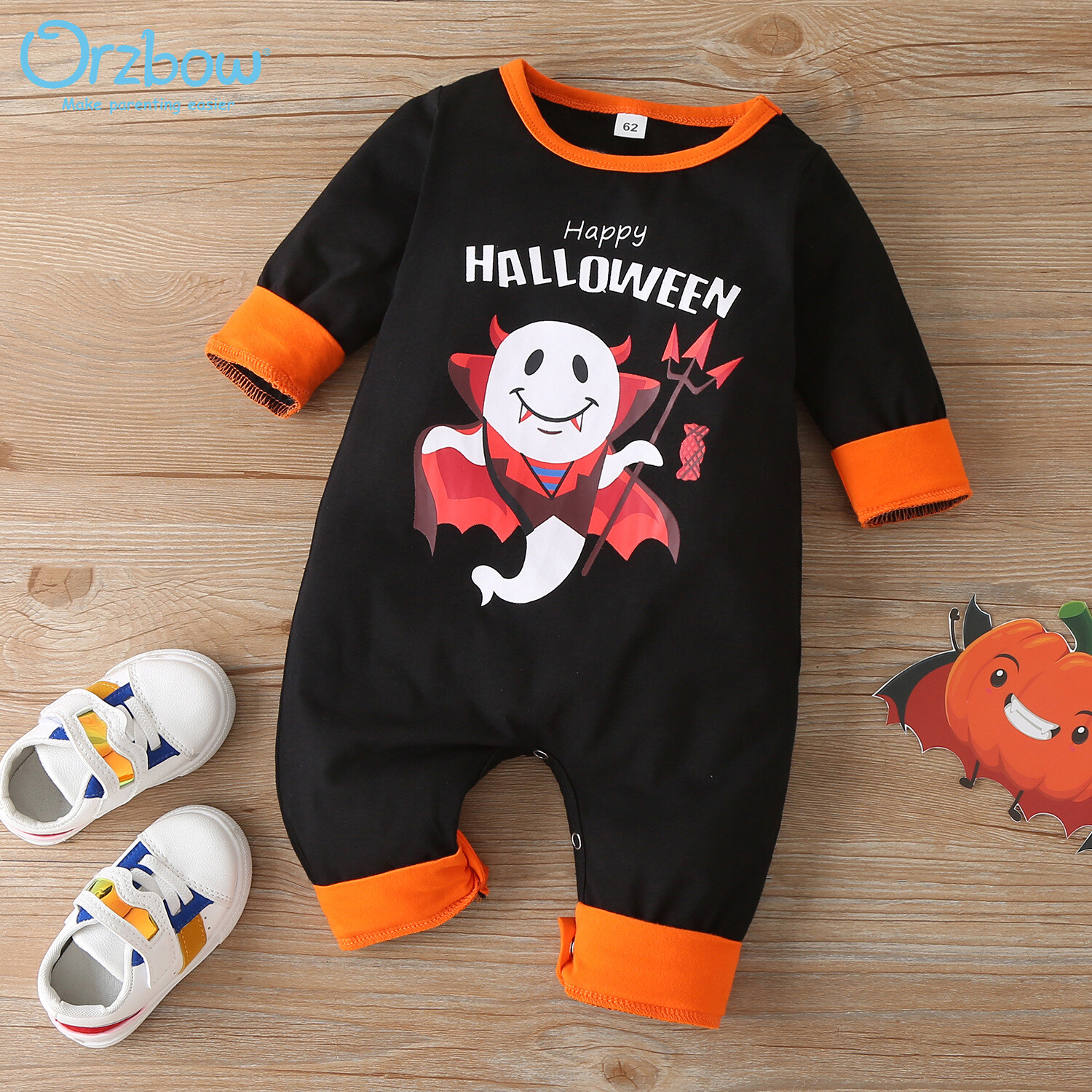Orzbow Happy Halloween Newborn Baby Romper Infant Jumpsuit Trick or Treat