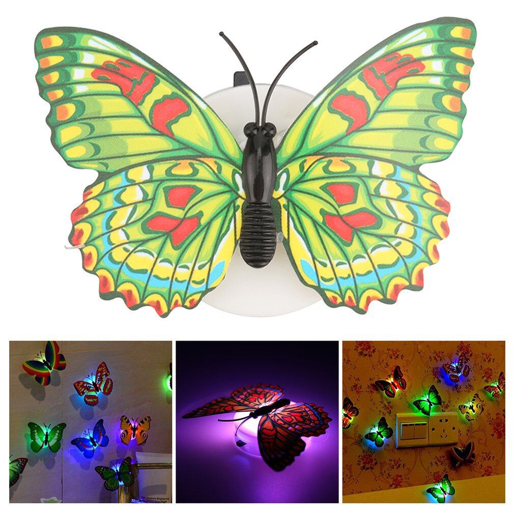 Đèn ngủ bướm dạ quang nhiều màu đèn led dán tường trang trí