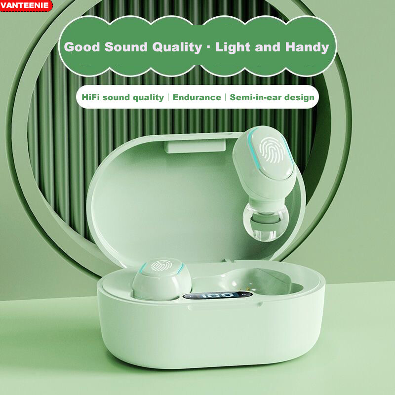 Hifi tai nghe bluetooth không dây tai nghe chơi game tai nghe không dây gọi điện thể thao tai nghe nhét tai chống nước ipx5 âm thanh 9d kèm hộp sạc