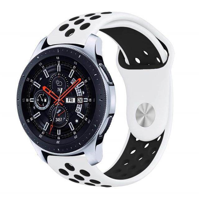 Dành cho Samsung Galaxy Watch 46mm Băng đeo tay 22mm Silicone thay thế dây đeo cho Gear S3 Frontier Classic band Vòng đeo tay S2 S2=For Samsung Galaxy Watch 46mm Bands 22mm Silicone Replacement wirst Strap for Gear S3 Frontier Classic band