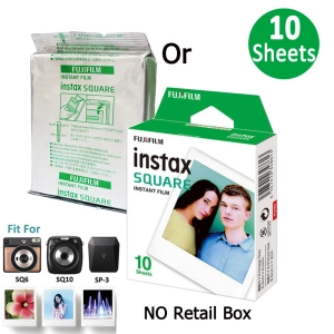 ราคาFlm Instax Square Film Plain White Instant Film (10 Sheets) for Flm SQ1 SQ6 SQ10 SQ20 Film Camera SP-3 Printer