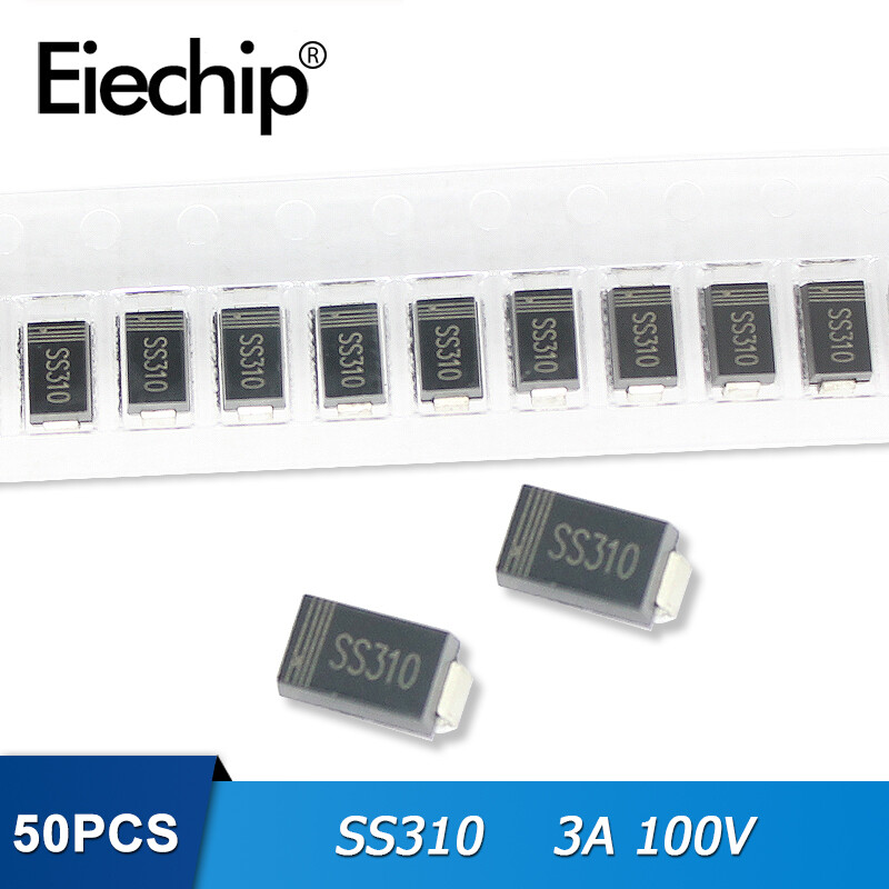 50 chiếc diode schottky ss310 sr3100 sma 3a 100v