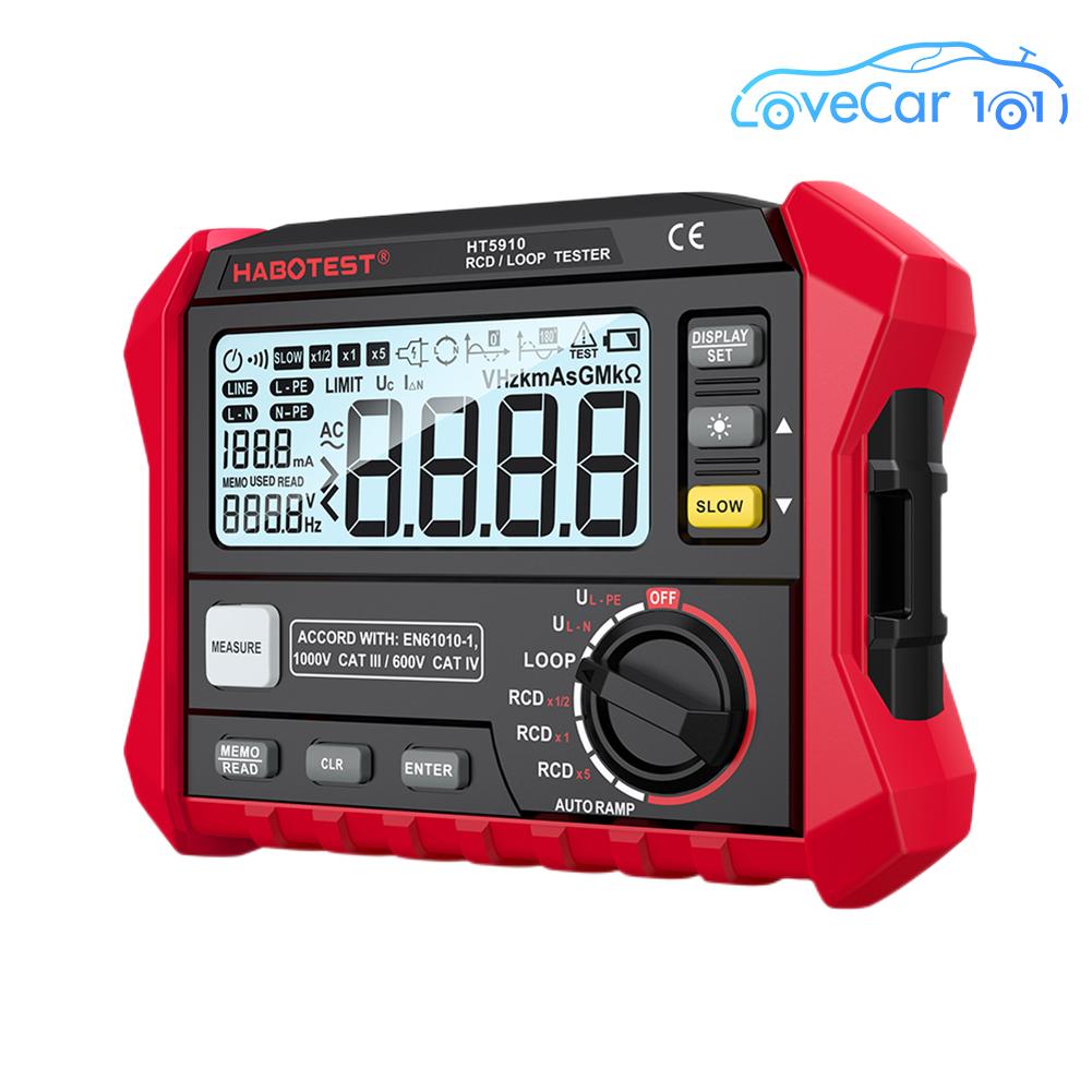 Digital Resistance Tester 4.7 Inch LCD Leakage Switch Tester 100 Groups Data Storage Rcd/Loop Tester Multifunctional for Electrician Test Check Repair ราคา 3,983 บาท*ส่งฟรี