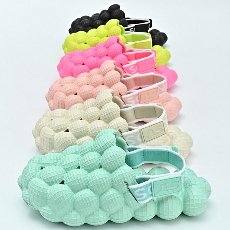 Toddler Children Cute Bubble Slides New Kids Sandals Summer Outdoor Sport Shoes Boys Girls Close Toes Slippers Anti-Slip Slides
