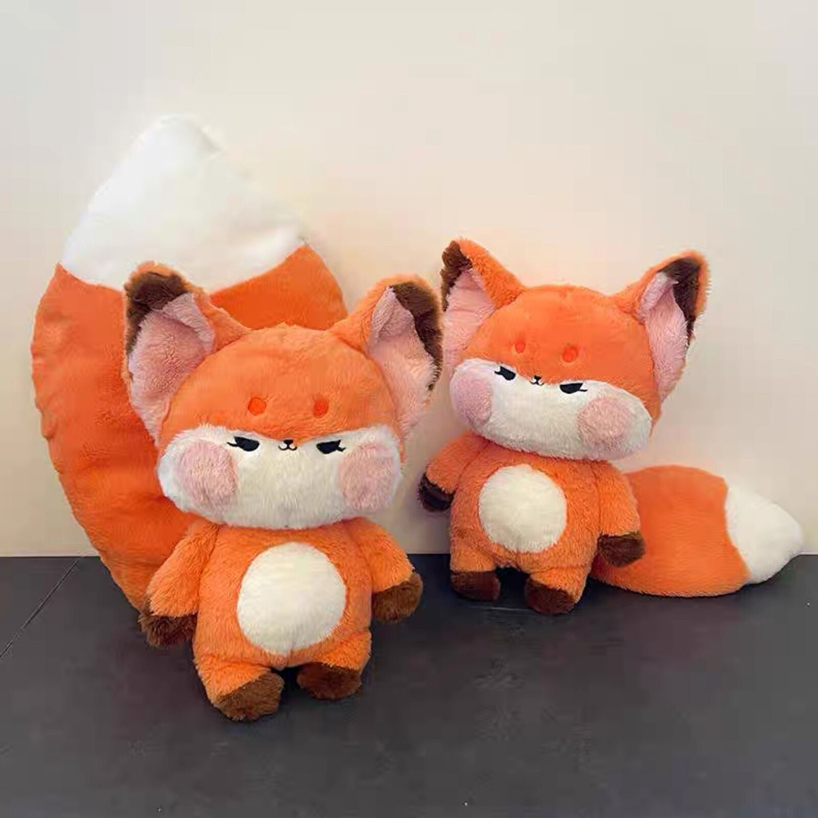 plush fox pillow