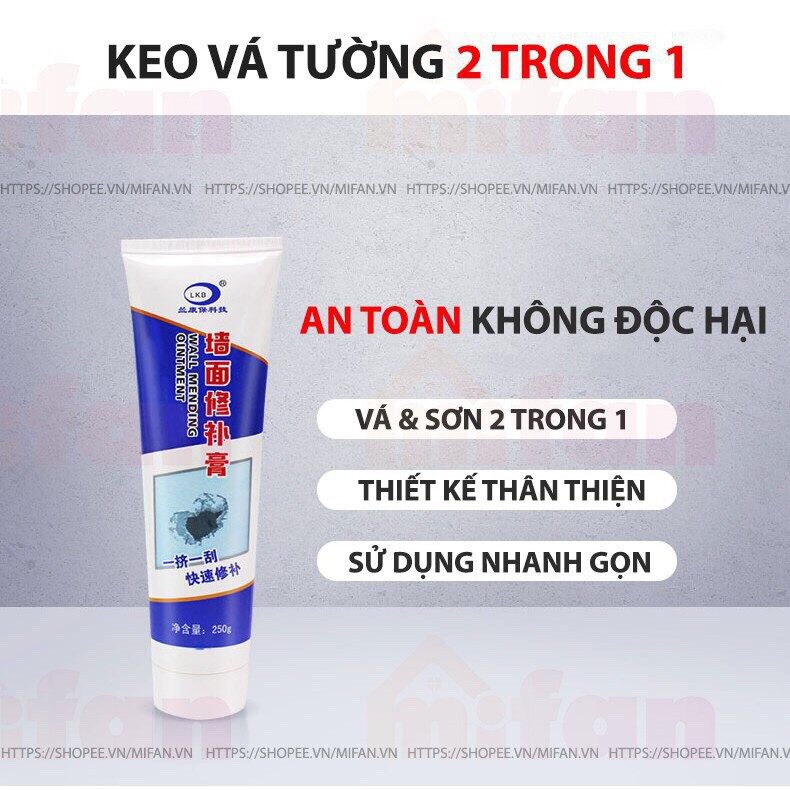 Keo vá tường thông minh tuýp 250g