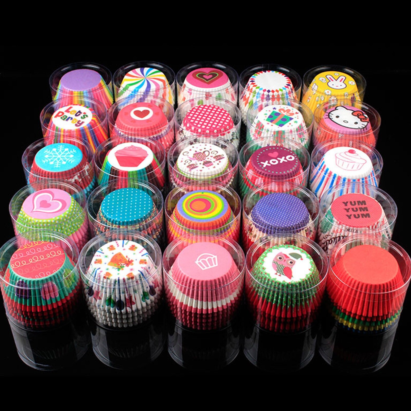 【A new】 100pcs Cupcake Mold Bakeware Cupcake Liner Disposable Muffin Baking Nonstick Moulds Kitchen Baking Valentine 39;s Day Mini Cake ราคา 192 บาท*ส่งฟรี