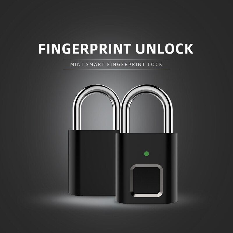 Khóa Vân Tay Ổ Khóa Vân Tay USB Chống Nước, Khóa Sạc Chống Trộm