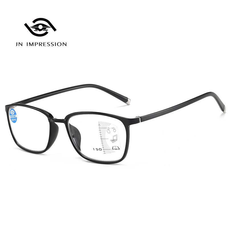 JN IMPRESSION Ultra-light Tr90 Multi-focus Anti-radiation Reading Glasses New Men and Women Reading Glasses Full Frame Retro Anti-blue Light Glasses ราคา 178 บาท*ส่งฟรี