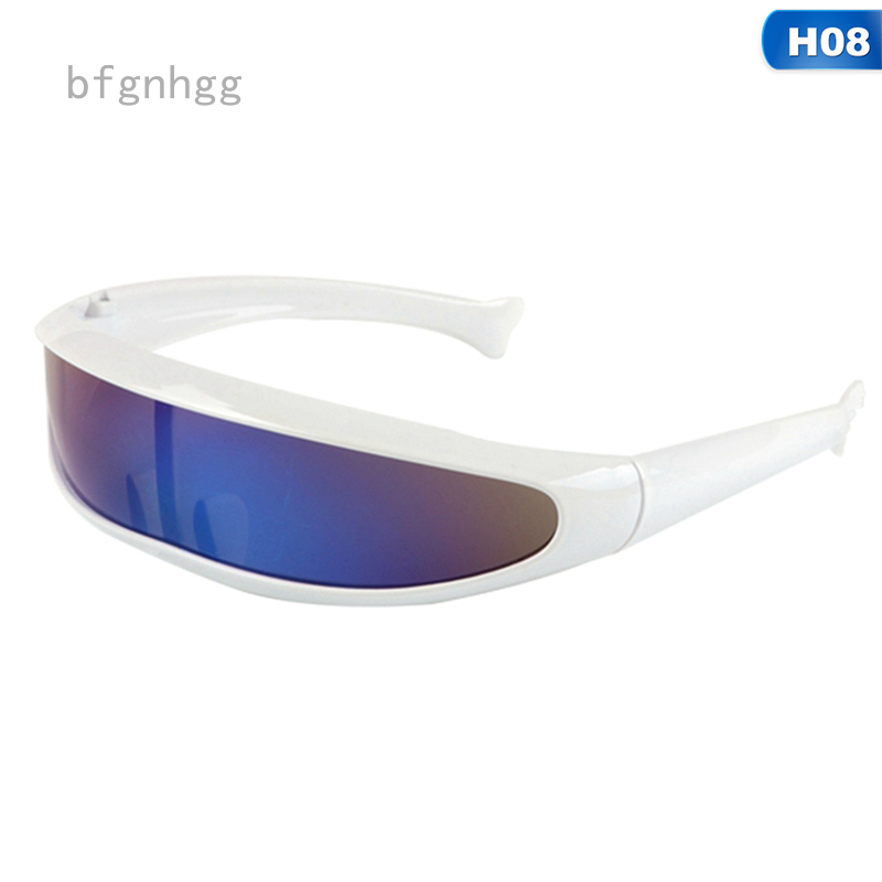 Kính Râm Hình Cá Nhân X-MEN-Kính Râm UV400 Cá Tính Ống Kính Nhân Đôi Kính Râm Kính Mắt Laser Mắt Xích Tương Lai Hẹp