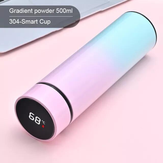 Bình giữ nhiệt thông minh 500ml chai nước, kỹ thuật số nhiệt độ hiển thị led cốc giữ nhiệt cà phê inox, cách nhiệt thông minh