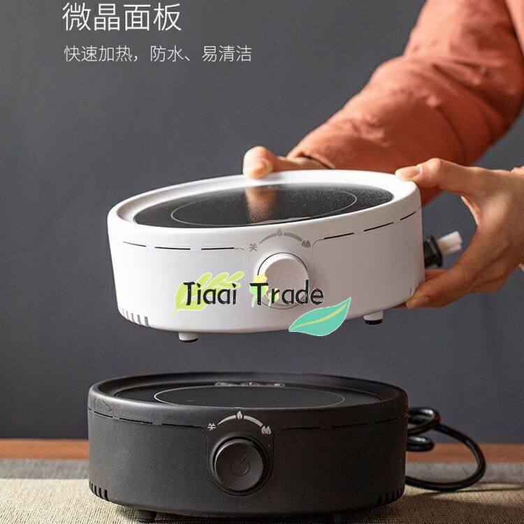 Bếp gốm điện mini đun nước công suất cao 800w, máy pha trà nhỏ, nồi thủy tinh không tiếng ồn gia dụng, không cần chọn nồi, bếp sóng nhẹ