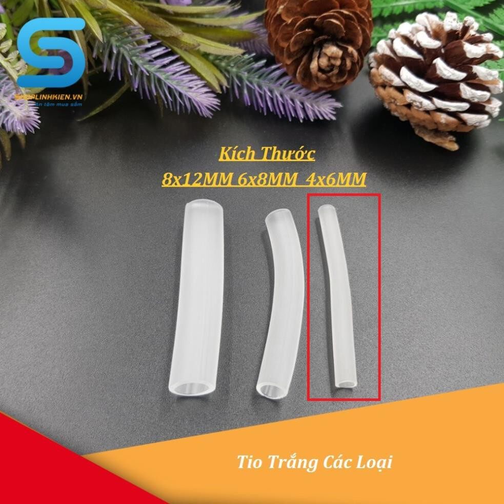 Ống tio trắng 4x6mm