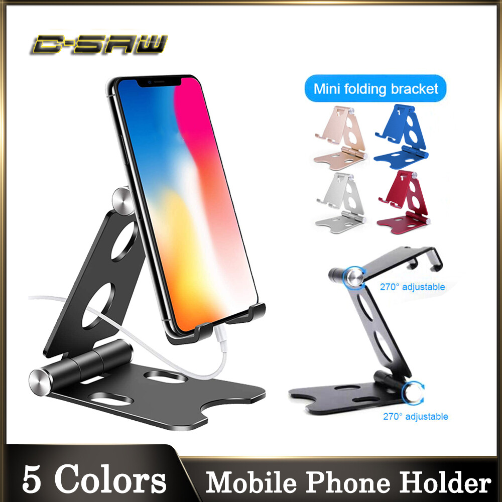 Giá Đỡ Điện Thoại Phổ Thông C-SAW, Giá Đỡ Điện Thoại Để Bàn Bằng Nhôm Điều Chỉnh Được Cho iPhone 12 X Samsung Xiaomi iPad Air Tablet