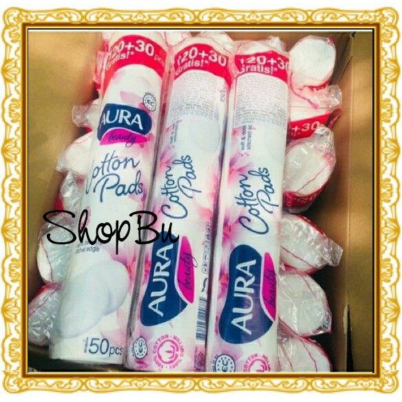 [HCM]Bông Tẩy Trang Aura 150 Miếng Tiết Kiệm