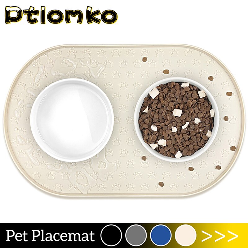 Chó mèo miếng lót đồ ăn vải lót đĩa ăn hình thú cưng cho mèo ăn placemat Bát cho chó Pad dễ dàng để làm sạch không trượt Silicone Chó mèo uống Nguồn cung cấp