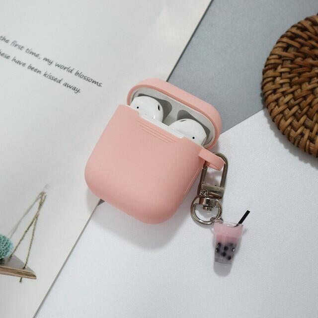 【】 Mặt Dây Chuyền Trà Sữa Cho Airpods Vỏ Bảo Vệ Mềm Silicon Bluetooth Không Dây Bộ Tai Nghe Ốp Nữ Cá Tính Chống Rơi