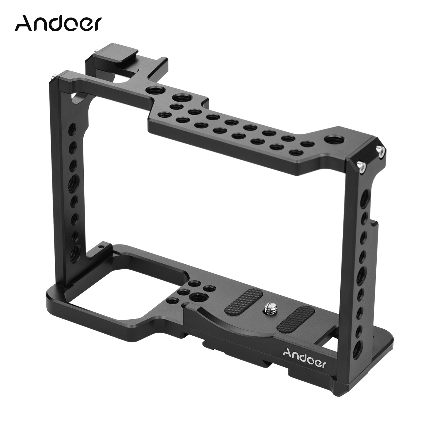 Andoer chuyên nghiệp video phụ kiện full frame máy ảnh cage hợp kim nhôm trường hợp máy ảnh bracket với mở rộng chủ đề lỗ giày lạnh núi quay phim thiết bị cho panasonic s1h máy ảnh