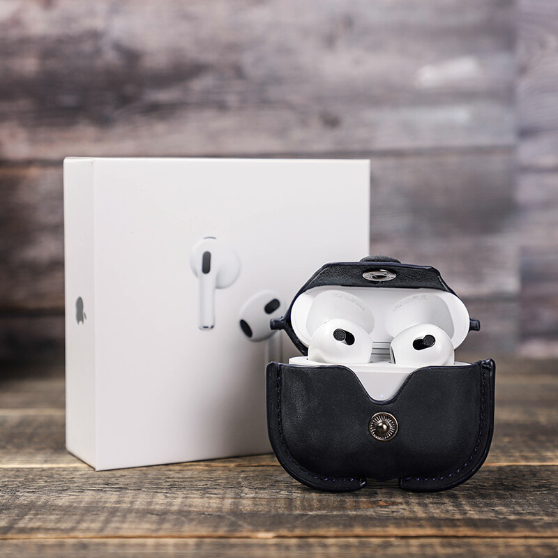 Bao da chính hãng cho apple airpods 3 2021 bao da có móc hộp sạc funda không dây bluetooth phụ kiện airpod