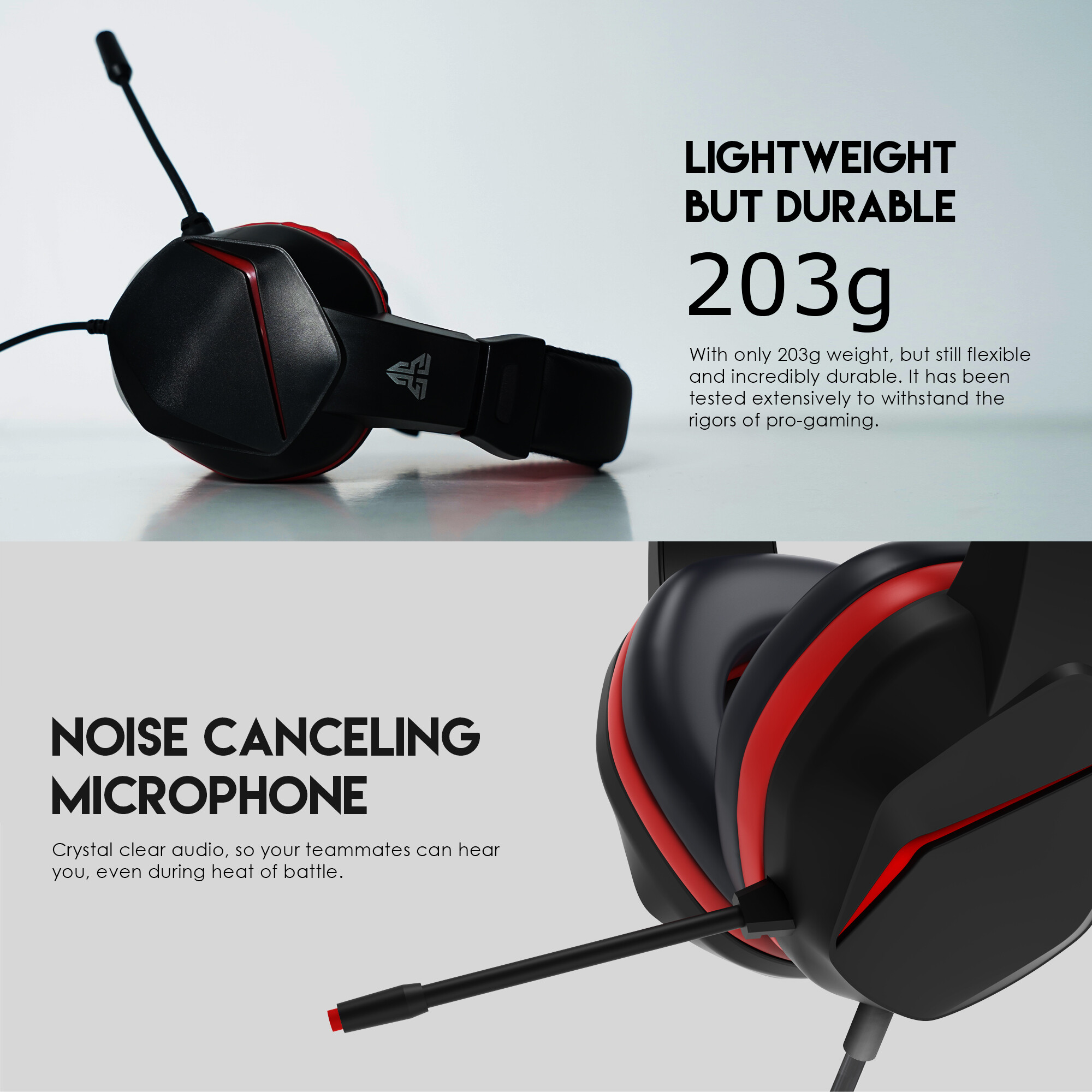 Fantech Gaming Headset MARS II HQ54 Wired With Noise Cancelling Mic, Multi-Platform Compatible_voghion.com