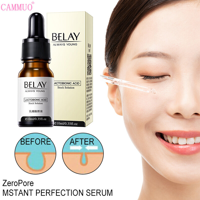 Cammuo Tinh Chất Axit Lactobionic Huyết Thanh Làm Se Khít Lỗ Chân Lông Chống Nếp Nhăn Chống Lão Hóa Dụng Cụ Chăm Sóc Da Mặt