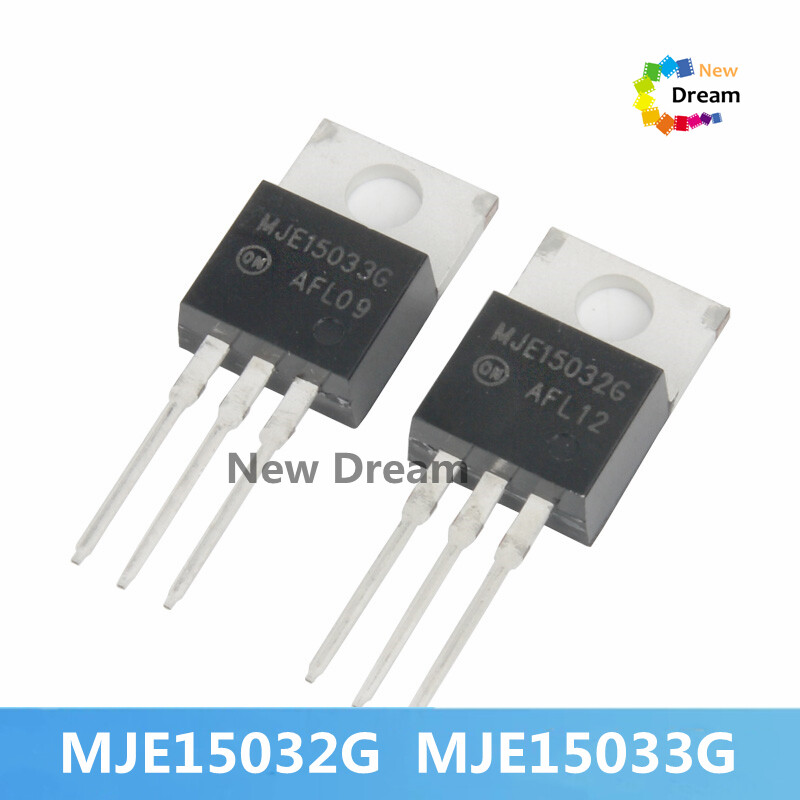 Bóng bán dẫn điện silicon npn pnp mje15032 mje15033 to-220 4 cặp chính hãng mới