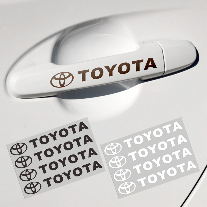 4pcs Car Handle Stickers Car Door Handle Car Design Decal Car Body