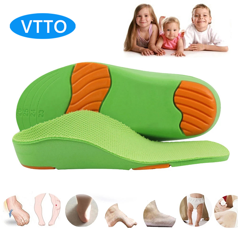 Vtto 1 đôi đế lót chỉnh hình cho trẻ em đế lót giày trẻ em chân bò hỗ trợ vòm chuyên nghiệp đế lót giày thể thao thoải mái