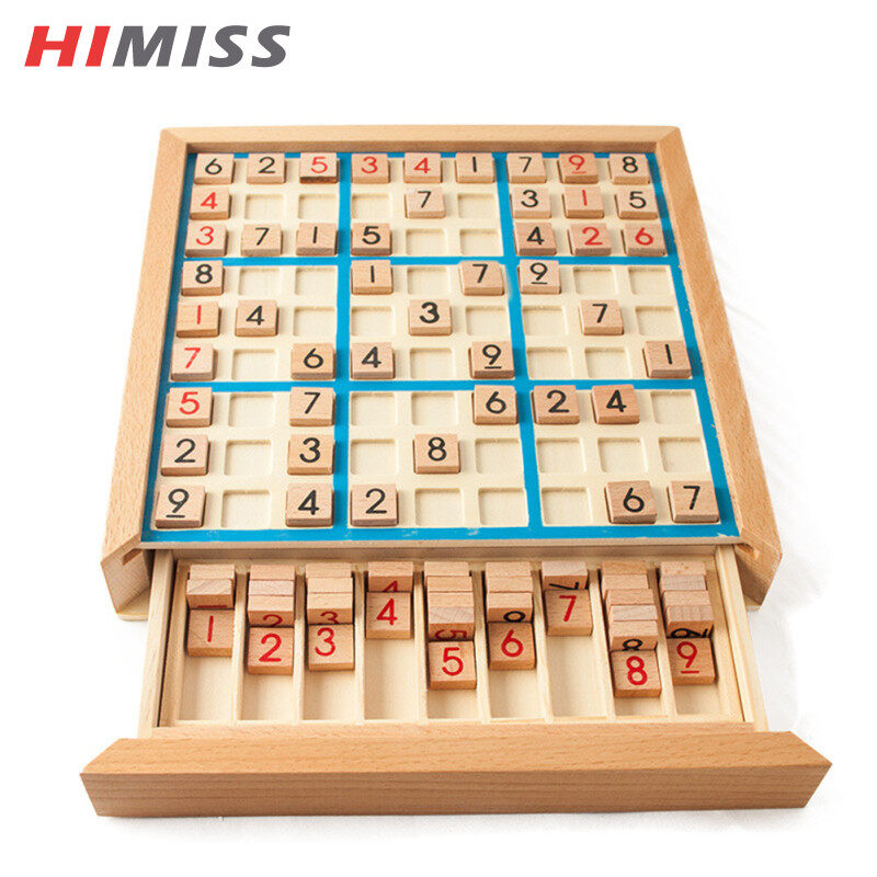 Himiss Sudoku Cờ Vua Chữ Số 1 Để 9 Thông Minh Ưa Thích gỗ học tập Đồ Chơi