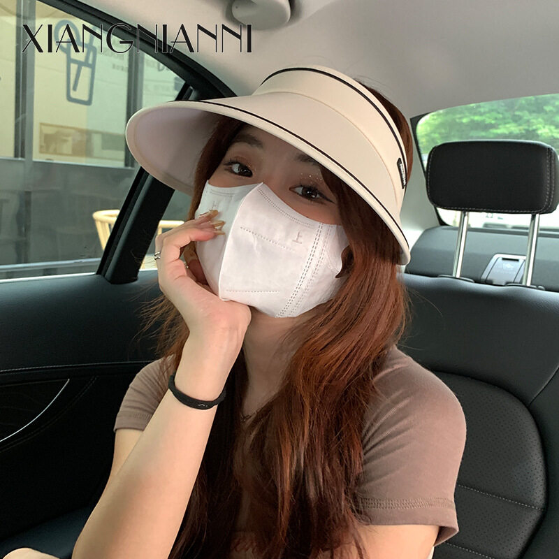 Xiang Nian ni 2023 rỗng Đầu Mũ Chống Nắng Nữ bảo vệ khỏi tia UV bờm tóc Mũ