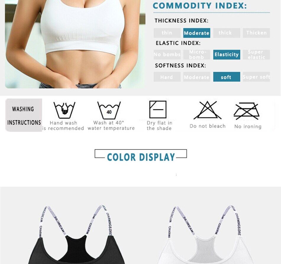 SUPERFLOWER Sports Bra Yoga Fiess Sports Quick Drying Running Gym Training Shockproof Underwear_voghion.com